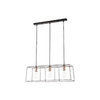Lustra moderna neagra detalii metalice cupru, Sketch 01-1266 Smarter