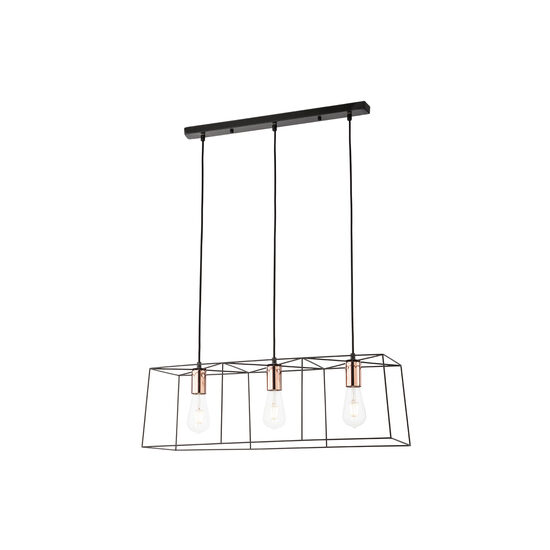 Lustra moderna neagra detalii metalice cupru, Sketch 01-1266 Smarter