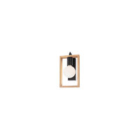 Aplica moderna negru mat si lemn natur fag, Timber 01-1663 Smarter