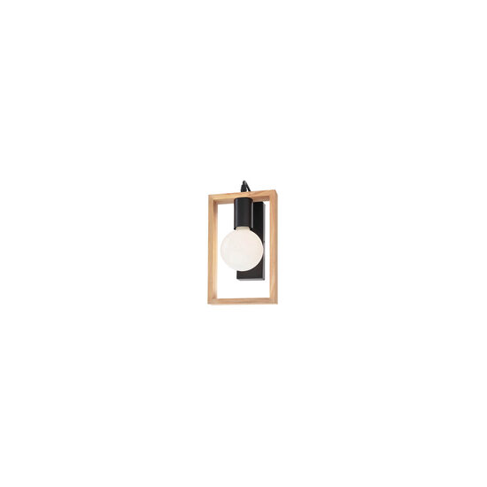 Aplica moderna negru mat si lemn natur fag, Timber 01-1663 Smarter