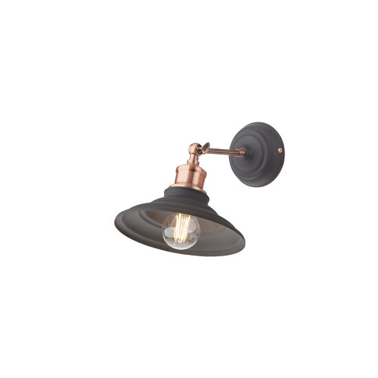Aplica moderna negru mat detalii cupru, Spinner 01-1289 Smarter