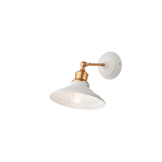 Aplica moderna alb mat detalii aurii, Spinner 01-1290 Smarter