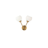 Aplica moderna bronz antichizat abajururi sticla opal, Pluri 02-974 Smarter