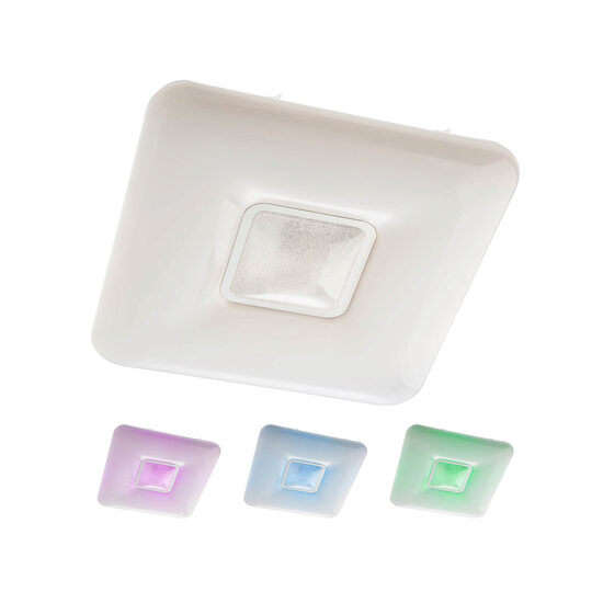Plafoniera moderna cu LED RGB cu efect de cer instelat si telecomanda Azul 05-918 Smarter