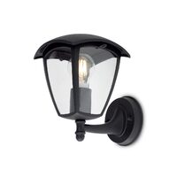 Aplica exterior IP44 negru mat dispersor policarbonat, Edmond 9154 Smarter