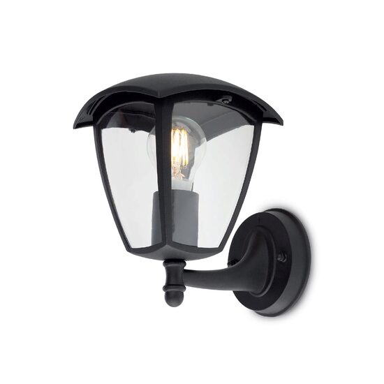 Aplica exterior IP44 negru mat dispersor policarbonat, Edmond 9154 Smarter
