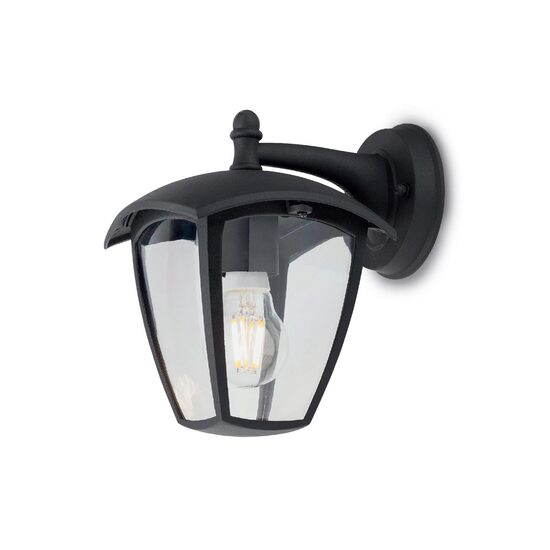 Aplica exterior IP44 negru mat dispersor policarbonat, Edmond 9155 Smarter