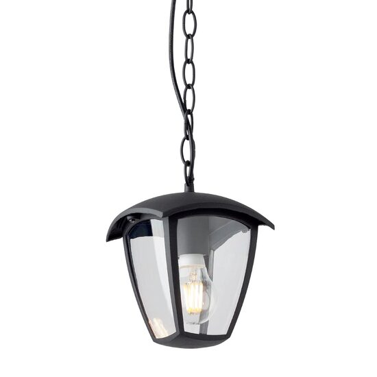 Lustra exterior IP44 negru mat dispersor policarbonat, Edmond 9156 Smarter