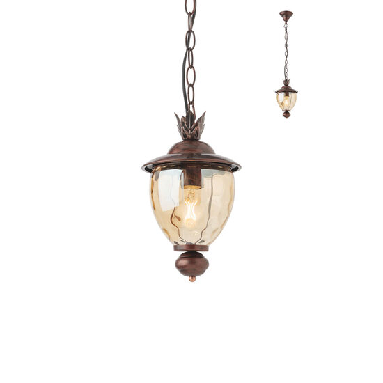 Lustra exterior IP33 negru cupru patinat, Matera 9632 Smarter