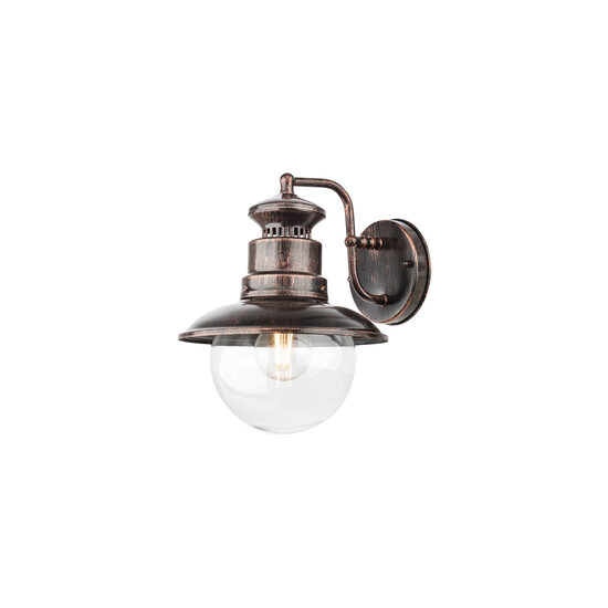 Aplica exterior IP44 aluminiu turnat negru patinat cupru, Scott 9045 Smarter