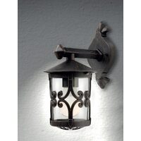 Aplica exterior IP23 ruginiu abajur sticla, Tirol 9260 Smarter