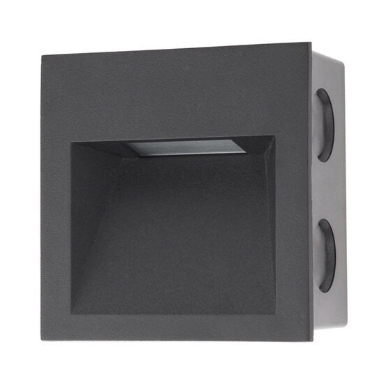 Spot incastrat LED/Spot contra-treapta XGHOST IP20 2W 4000K CR Arelux GS01NWIP20 BK