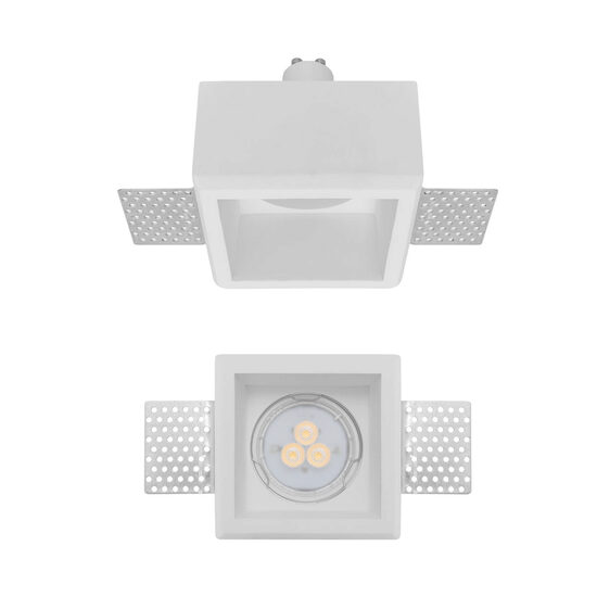 Spot trimless XGESS MINI TRIM. GU10/PAR16 1x50W 80x80 mm IP20 GP WH Arelux GSS11SQ
