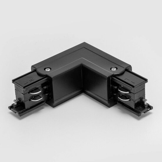 Element conexiune L si alimentare dreapta 2 sine 3 circuite TRACK N 3c L MBK Arelux TKN1007 BK