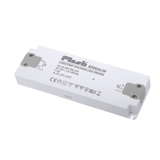 Alimentator tensiune continua 24V ultra slim DRIVER FLAT TC 24V 50W IP20 Arelux ATUS24.50