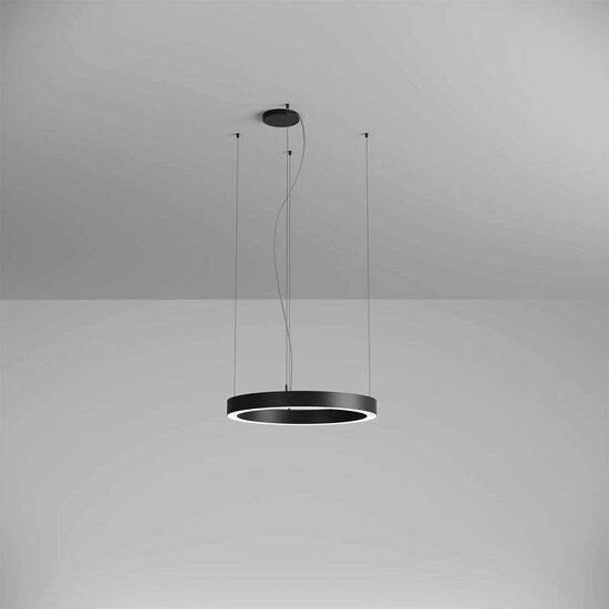 Corp de iluminat inelar LED aplicat/suspendat XAMBIT 38W 4000K D60 IP20 105° SBK Arelux AM01NW SBK