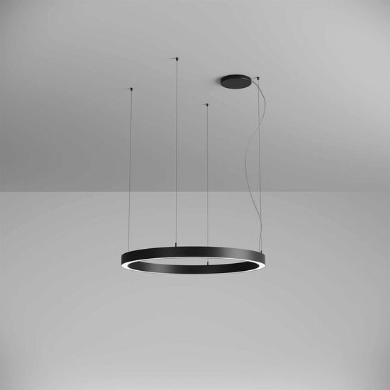 Corp de iluminat inelar LED aplicat/suspendat XAMBIT 57W 4000K D90 IP20 105° SBK Arelux AM02NW SBK