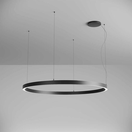 Corp de iluminat inelar LED aplicat/suspendat XAMBIT 97W 4000K D154 IP20 105° SBK Arelux AM04NW SBK