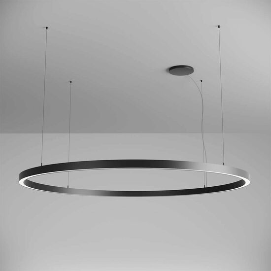 Corp de iluminat inelar LED aplicat/suspendat XAMBIT 120W 4000K D204 IP20 105° SBK Arelux AM05NW SBK