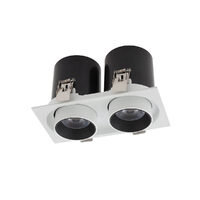 Spot LED incastrat retractibil XSLIDE 2x12W 4000K CRI.90 IP20 38° SWH Arelux SI02NW SWH