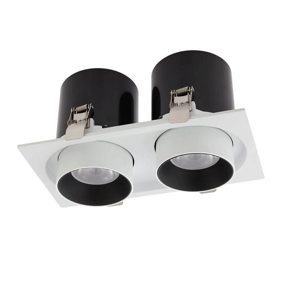 Spot LED incastrat retractibil XSLIDE 2x25W 4000K CRI.90 IP20 38° SWH Arelux SI04NW SWH