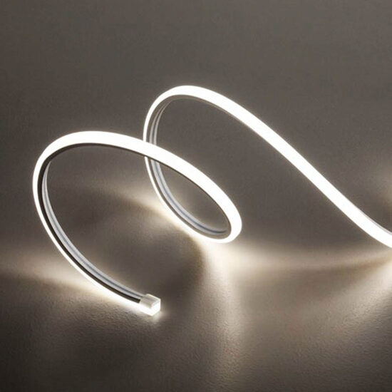 Banda LED XSNAKE flexibila monocromatica IP67 rola 5 m 10W/ml 126LED/ml 24V DC 3000K 120° Arelux SNK10X10WW