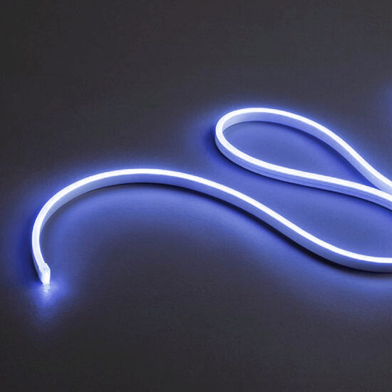 Banda LED XSNAKE BLUE flexibila monocromatica albastra acoperire silicon IP67 rola 5 m 8W/ml 6X12mm 24V Arelux SNK6X12B