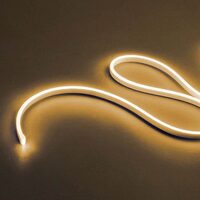 Banda LED XSNAKE AMBER flexibila monocromatica aurie acoperire silicon IP67 rola 5 m 8W/ml 6X12mm 24V Arelux SNK6X12AB