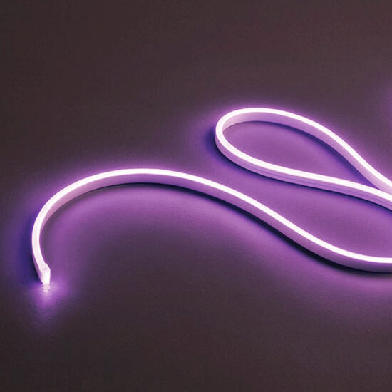 Banda LED XSNAKE PINK flexibila monocromatica roza acoperire silicon IP67 rola 5 m 8W/ml 6X12mm 24V Arelux SNK6X12PK