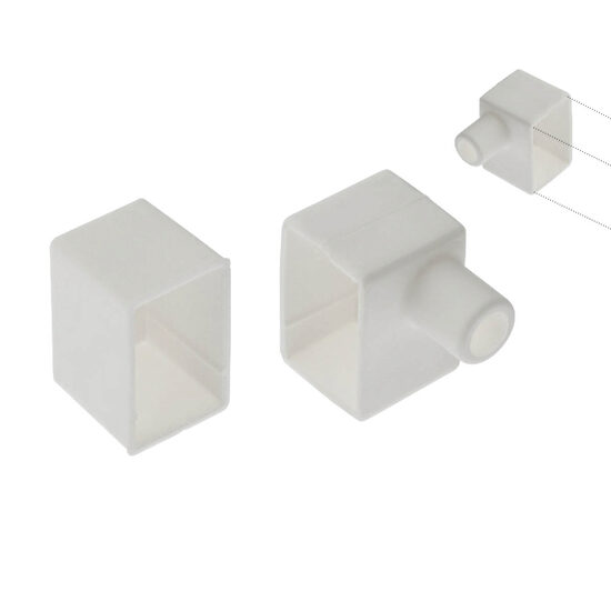 Set 2 elemente terminale silicon alimentare+sigilare bucati banda XSNAKE SNK12x20 Arelux SNK12X20ECT