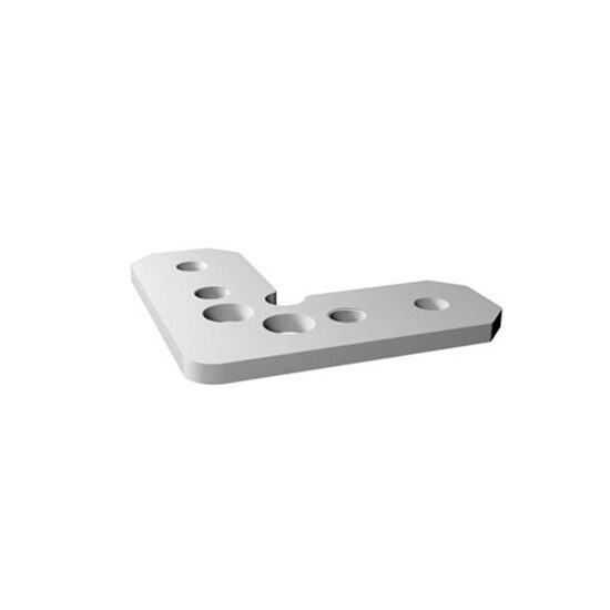 Accesoriu otel inoxidabil  conexiune 90° in acelasi plan 2 profile PRF040 Arelux PRF040C90