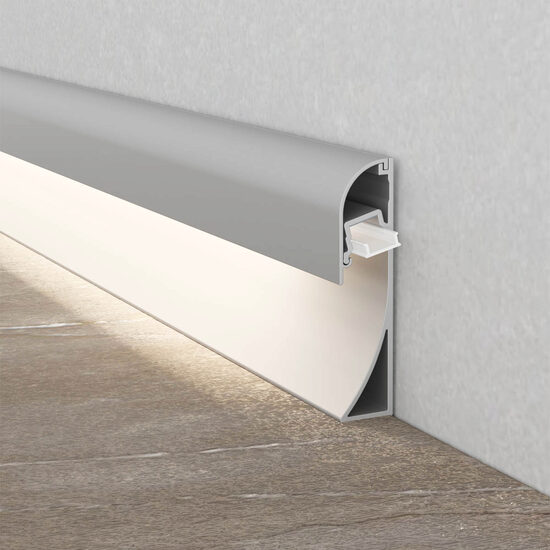 Profil aluminiu montaj perete (tip plinta) 3 m Arelux PRF120/300 AL