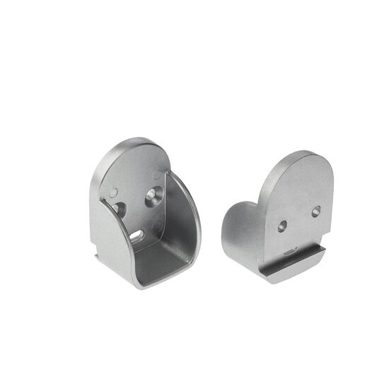 Set 2 elemente sustinere profilul PRF110 policarbonat argintiu Arelux PRF110TP04