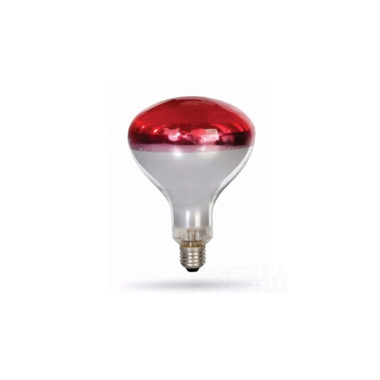 Bec Infrarosu pentru incalzit, 150W R125 E27, Delux Rubin DEL1001