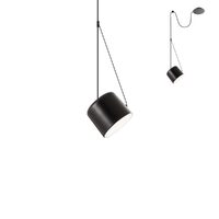 Lustra moderna neagra reflector PMMA 1xE27/15W, Dodo 01-1824 Redo