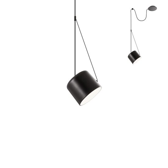 Lustra moderna neagra reflector PMMA 1xE27/15W, Dodo 01-1824 Redo