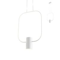 Lustra moderna alba dispersor silicon LED 22W+6W/3080lm/3000K Dom 01-1503 Redo