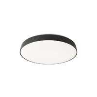 Plafonieră moderna neagra dispersor PMMA LED 24W/2750lm/3000K, Erie 01-1680 Redo