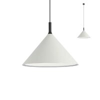 Lustra moderna conica abajur alb 1xE27/42W, Jaap 01-1608 Redo