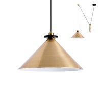 Lustra moderna conica finisaj bronz periat 1xE27/42W, Kalimba 01-1545 Redo
