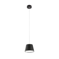 Lustra moderna neagra abajur metalic LED 6W/540lm/3000K, Lolli 01-1496 Redo