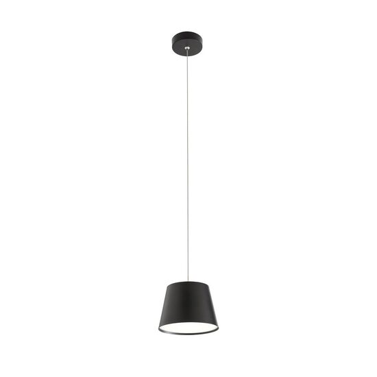 Lustra moderna neagra abajur metalic LED 6W/540lm/3000K, Lolli 01-1496 Redo