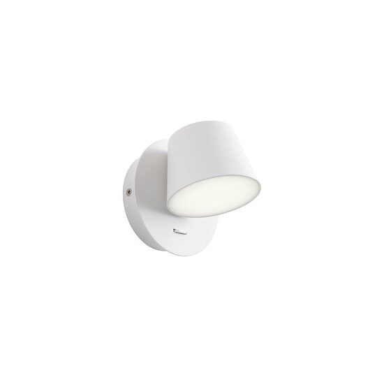 Aplica moderna alba dispersor PMMA LED 6W/768lm/3000K, Shaker 01-1738 Redo