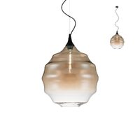 Lustra moderna abajur sticlă champagne degrade 1xE27/42W, Slag 01-1844 Redo