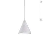 Lustra moderna alba abajur conic LED 7W/720lm/3000K, Eiko 01-1750 Redo
