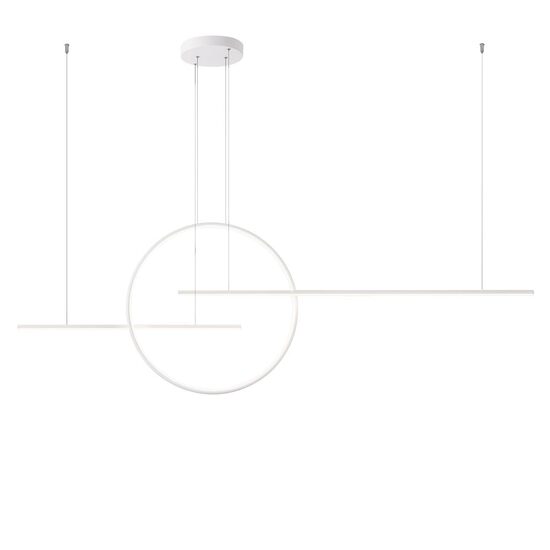 Lustra moderna alba LED 66W/6864lm/3000K D60, Giotto 01-1736 Redo