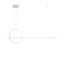 Lustra moderna alba LED 49W/5453lm/4000K D40, Giotto 01-1847 Redo