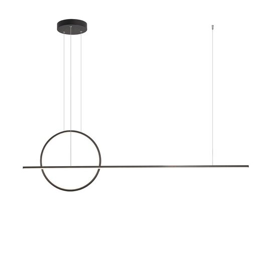 Lustra moderna neagra LED 49W/5453lm/4000K D40, Giotto 01-1848 Redo