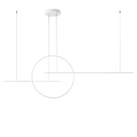 Lustra moderna alba LED 66W/7275lm/4000K D60, Giotto 01-1849 Redo