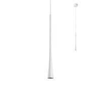 Lustra moderna alba, dispersor din aluminiu, LED 7W/720lm/3000K, Ito 01-1753, Redo